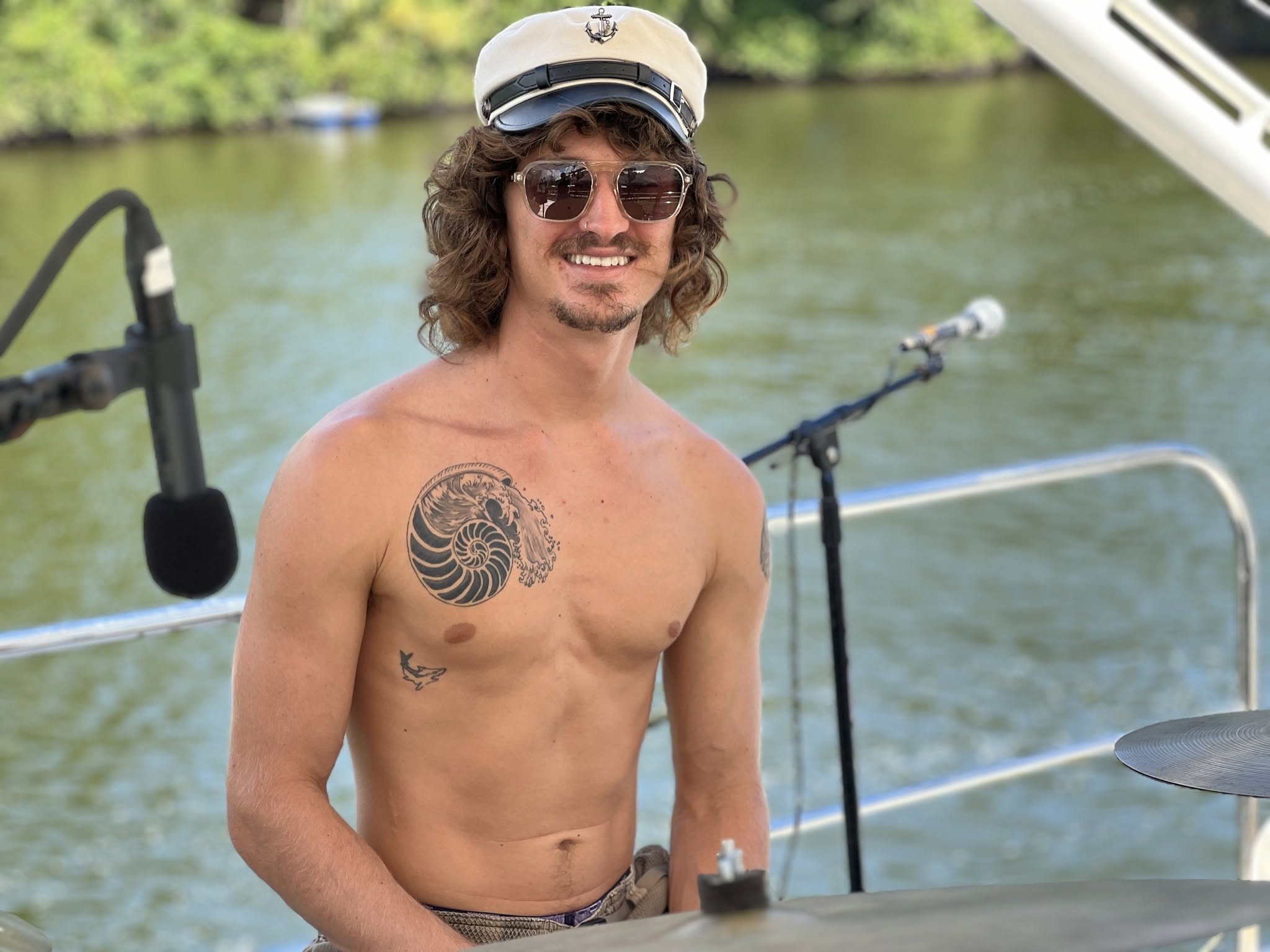 Saylor smiling on the water