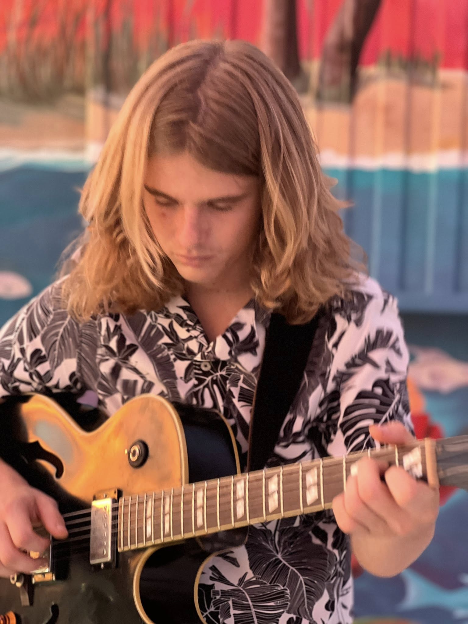 David on lead guitar
